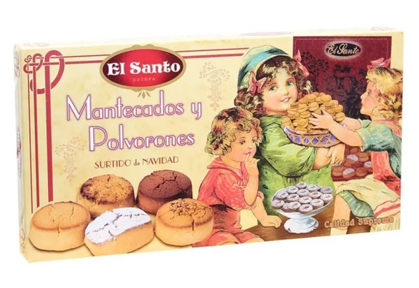 Печенье El Santo Surtido Polvorones y Mantecados испанское традиционное миндальное ассорти 300 г 6060 фото