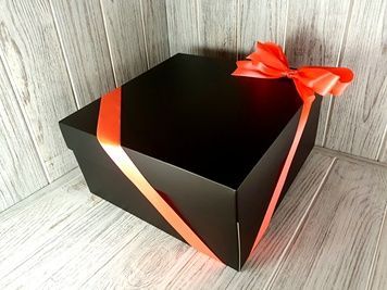 Большая Подарочная коробка (черная) 24*24*12см 4203-3 фото
