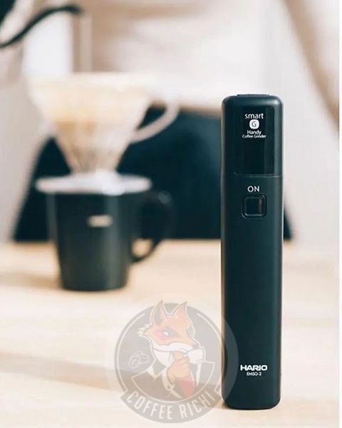 Електрична ручка для ручних кавомолок HARIO, акумулятор, USB заряджання, чорний EMS-1B 7002 фото