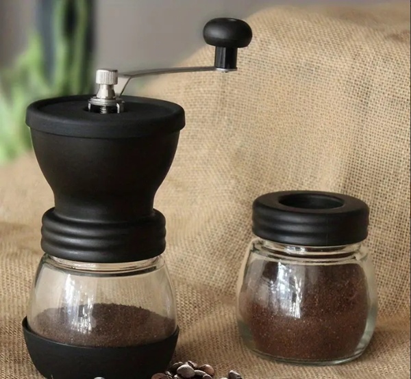 Кавомолка ручна з регулюванням помелу Coffee Grinder с дод. ємкістю 5012 фото