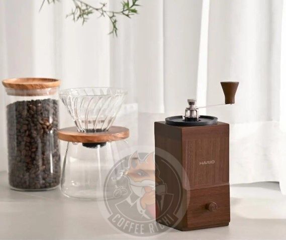 Кавомолка ручна HARIO Mill Cube Висока &ndash; Керамічні жорна 5038-1 фото