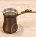 Турка джезва ZH медная 'LUWAK патина' 170 мл с латунной ручкой (с фигуркой зверька LUWAK) 2128-1 фото 3