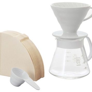 Набір Hario V60 Grayt: Пуровер, сервер та фільтри 40 шт 7042 фото
