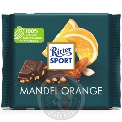 Шоколадка Ritter Sport Mandel Orange апельсин з миндалем, 100г 6050-4 фото