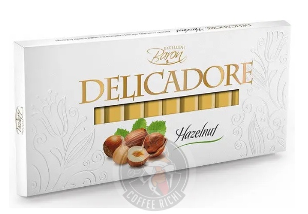 Молочний шоколад Baron Delicadore Huzelnut із лісовим горіхом, 200 г 6054 фото