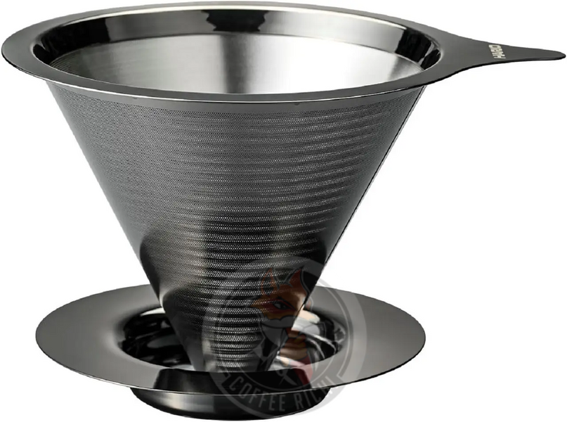 Пуровер Hario V60 Double Mesh 02 із нержавіючої сталі на 1-4 чашки 7029 фото