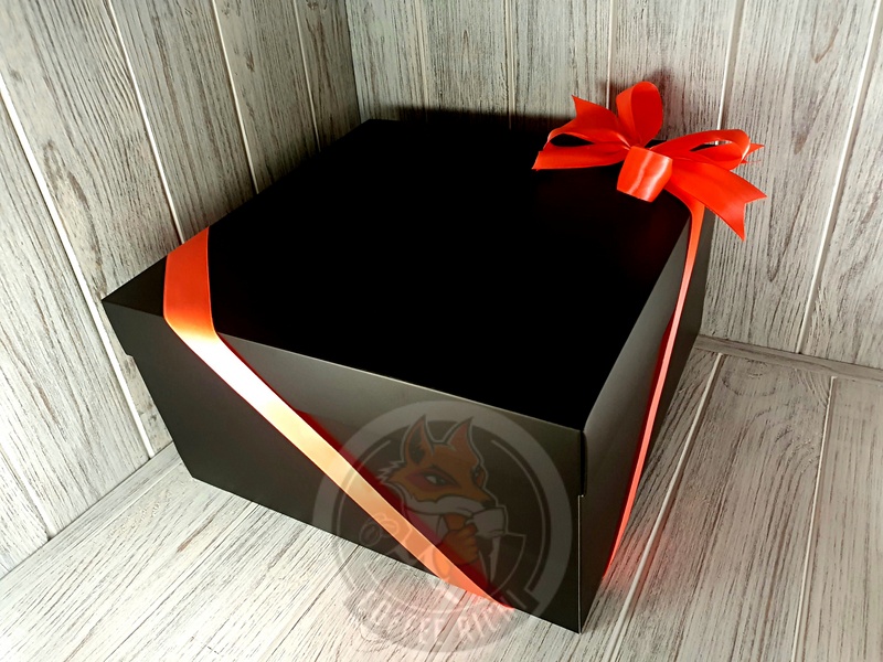 Велика Подарункова коробка (чорна) 285*280*150 мм 4202-1 фото